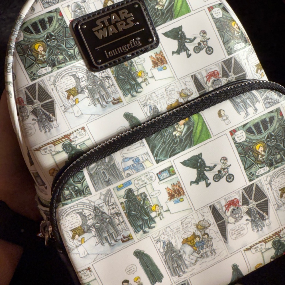 Loungefly Star Wars Comic Backpack - Black, White, Green